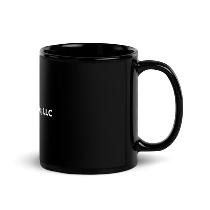 No Clocks Black Glossy Mug